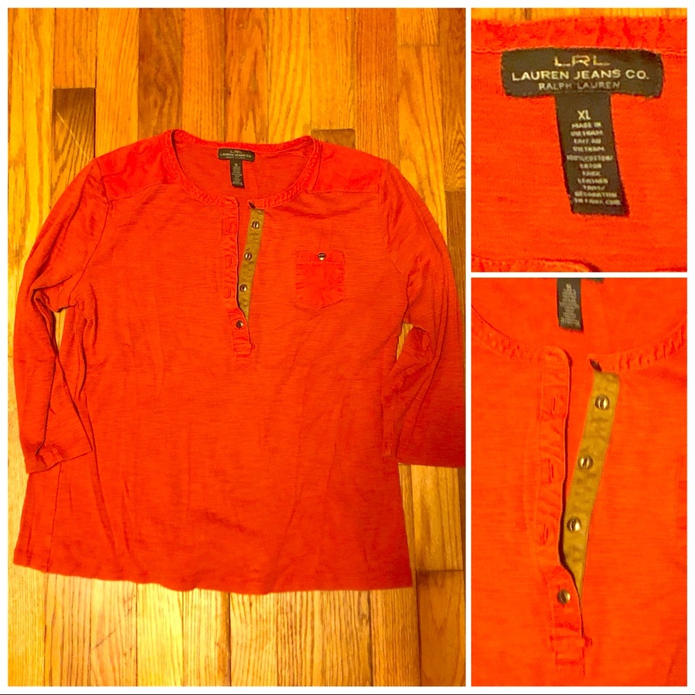Not for sale !! LRL XL button up Henley